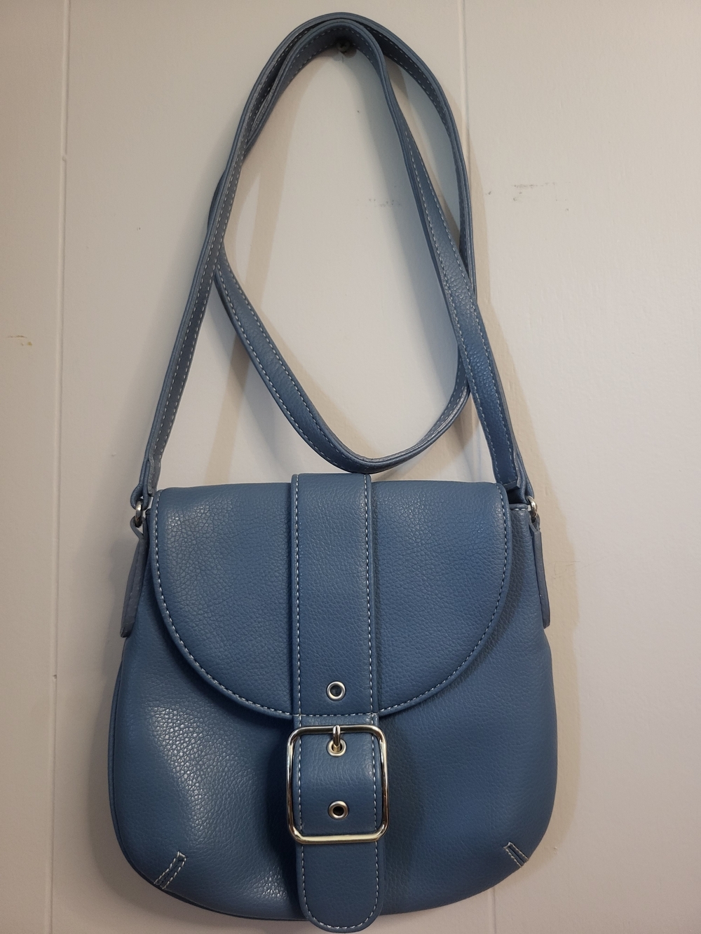 Liz Claiborne Women's Crossbody Bag - Classic Buckle Detail